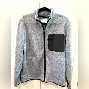 Old Navy Sweater Fleece In Grey with full Zipper